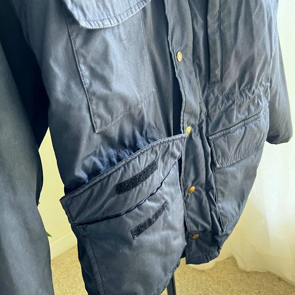 EDDIE BAUER Vintage 90's Goose Down Men's Navy Blue Puffer Jacket Coat - Picture 14 of 14